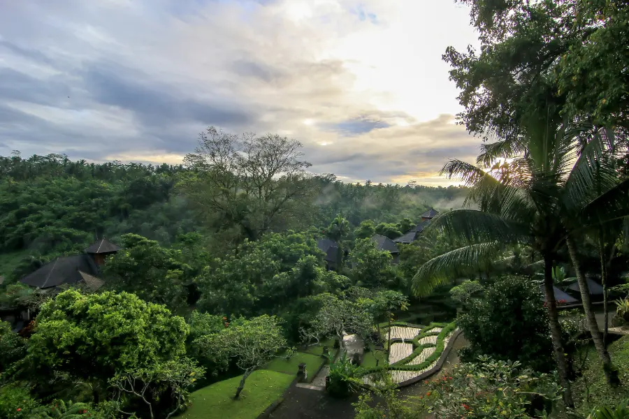 Ubud villa panoramic view